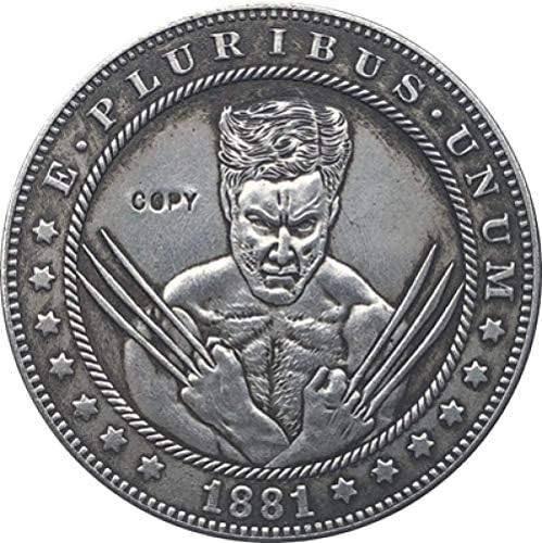 Hobo Nickel 1881-cc USA Morgan Dollar Coin Copy Tip 123 Kopiraj poklon za njega