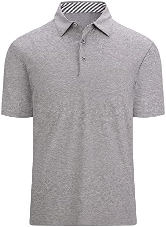 Warhorsee Golf polo majice za muškarce kratki rukav bez bora od 4 puta rastezanje vlage Wicking performanse