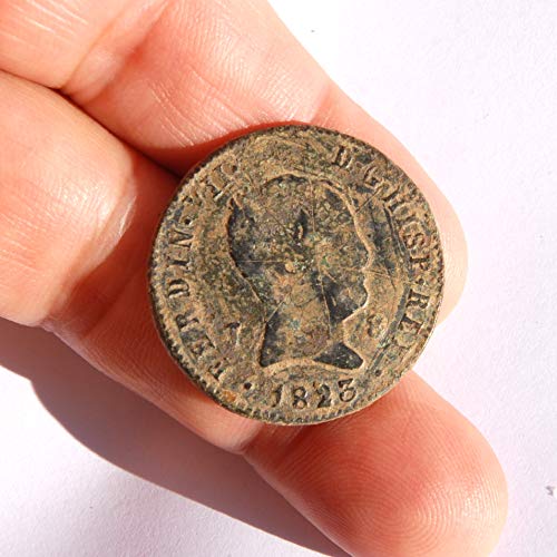 1823 es Španija Ferdinand VII 8 Maravedis Coin Dobar detalji