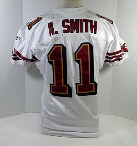 2006 San Francisco 49ers Alex Smith # 11 Izdana bijela Jersey 60. SPAC-a 1 - Neincign NFL igra rabljeni dresovi