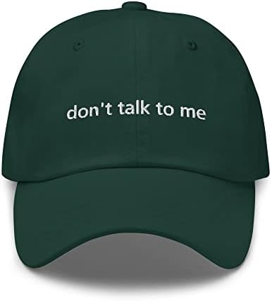 Ugrađeni šeširi za muškarce žene Tata šeširi – uniseks pamučna bejzbol kapa sa Ne pričaj sa mnom minimalistički