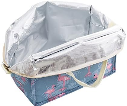 iSuperb prenosiva izolovana torba za ručak termo torba za višekratnu upotrebu tote Cooler torba za ručak velikog kapaciteta posuda za ručak za žene i muškarce