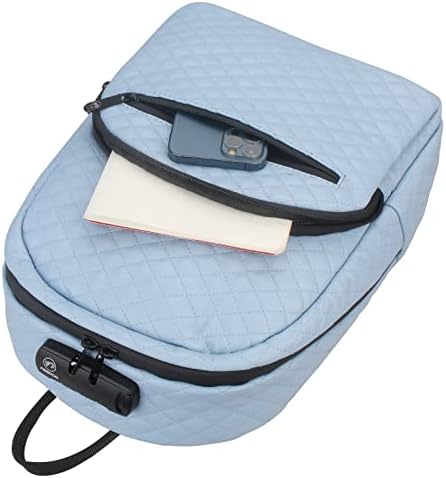 FireDog Putovanja ruksačka torbica, plavi mini ruksak modni casual mali ruksak za žene sa bravom