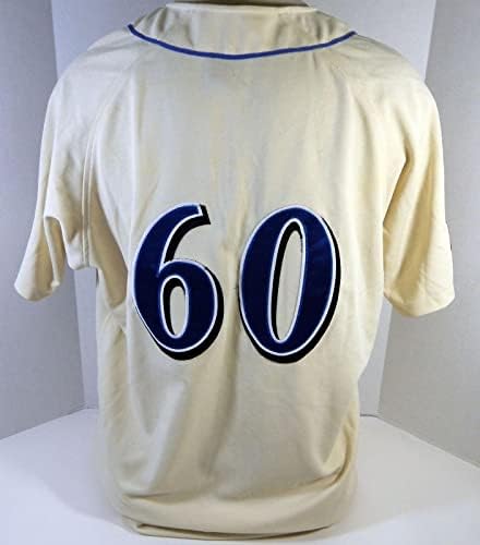 2009 Clearwater Clears # 60 Igra Rabljeni krem ​​dres 25 y patch natplata REM 9 - Igra Polovni MLB dresovi