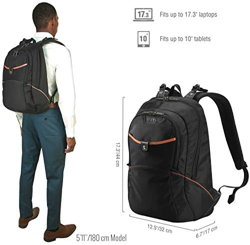 Everki Glide ruksak za Laptop za 17,3-inčni kompaktan, lagan