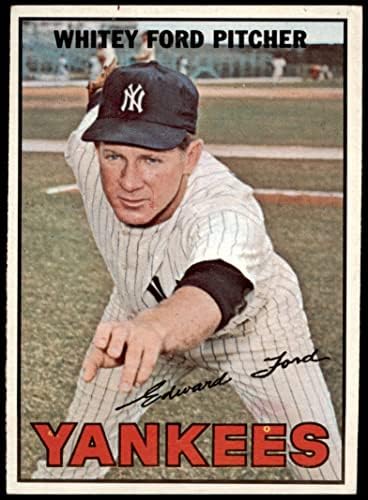 1967. topps # 5 Whitey Ford New York Yankees VG / Ex Yankees
