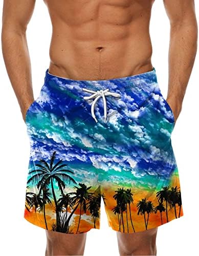 Muška modna tiskana nagnuta havajska plaža Fit Sport Casual Hotsa hlače