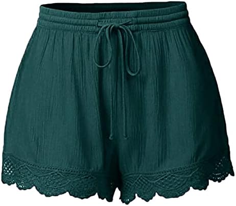 2 komada Ljetne kratke hlače za žene plus veličine nacrtajući elastični struk atletski kratke hlače sa solidnim