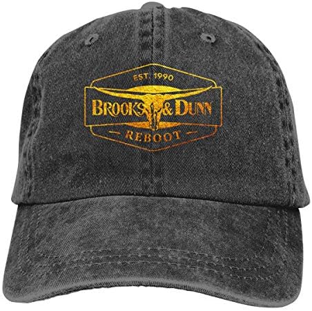 Brooks Dunn Hat Unisex Fashion Retro podesiva traper šešir bejzbol kapa crna