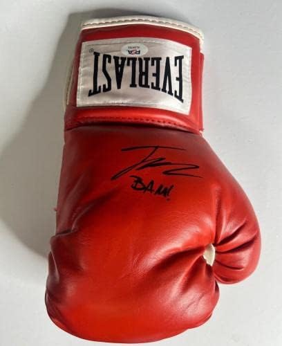 Jessie Bam Rodriguez potpisao crvenu boksersku rukavicu PSA AL94785-rukavice za boks sa autogramom