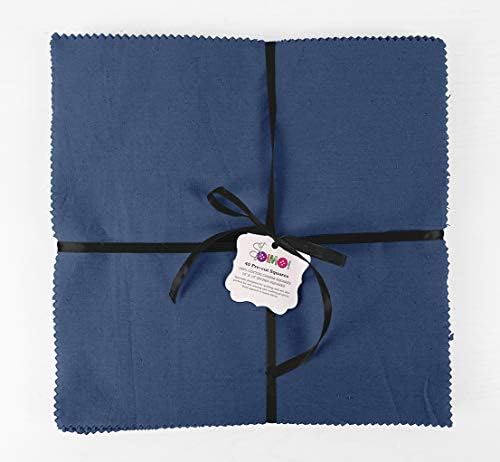 Soimoi čvrsta Kraljevsko plava prerezana 10-inčna pamučna tkanina paket za prošivanje kvadrata šarm paket
