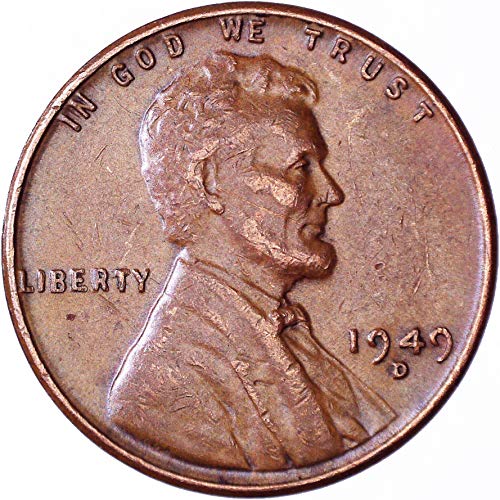 1949 d Lincoln pšenica Cent 1c vrlo dobro