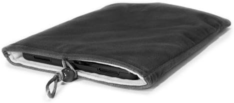 Boxwave Case kompatibilan sa šljiva optimax 10 - baršunasta torbica, meka Velor torba za vrećicu sa crtežom za šljiva optimax 10, šljiva deset 3g | Optimax 10 - Jet Black