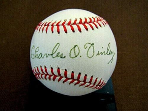 Charlie O. Finley Oakland Atletika Vlasnik je potpisao auto vtg oal bejzbol PSA / DNK - autogramirani bejzbolls