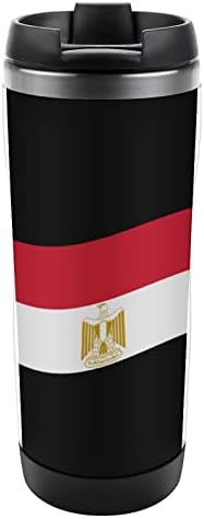 Zastava države Egipat Travel Kulišta za kafu sa izoliranim čašama od nehrđajućeg čelika dvostruka boca sa