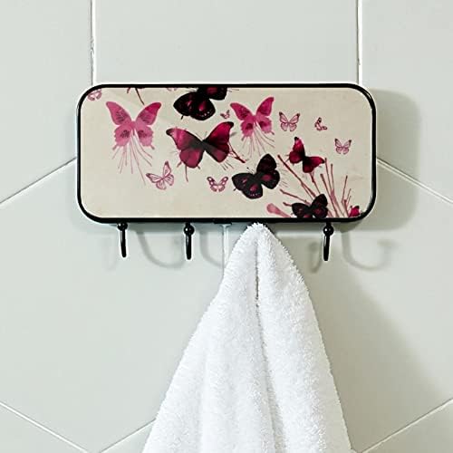 Držač ručnika Zidni nosač ručnika u kupaonici Decor Cambobe Robe kaput odjeća ružičasta pozadina ručnika