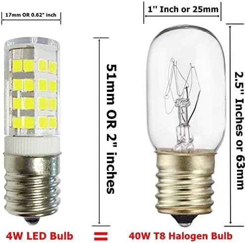 - LED 4W E17 sijalice Anyray zamjena za mikrovalnu pećnicu od 40W 790.80342310 Površinska sijalica KG33510221 topla bijela