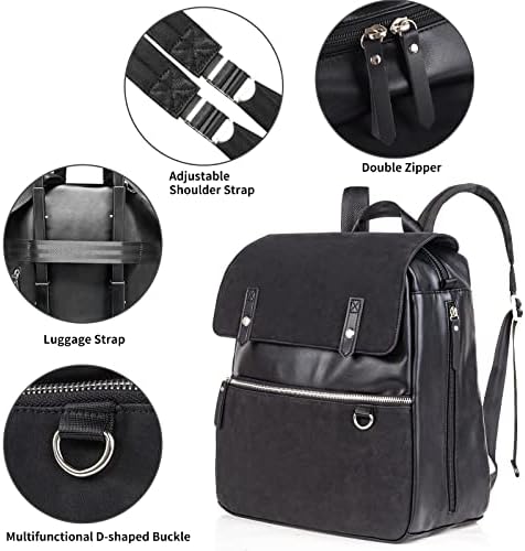 Herrite backpack za laptop za žene 14 inčni laptop torba, lagani putni ruksak modni vodootporni ruksaci