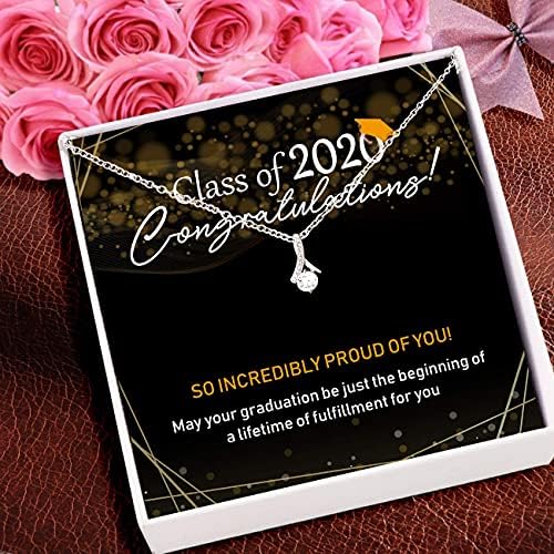 Nakit za poruke, ručno rađena ogrlica - klasa 2020 Čestitamo ogrlica - Nakit za diplomiranje poklon ogrlica