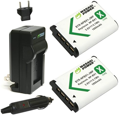 Wasabi Power NP-BX1 baterija i punjač za Sony NP-BX1 / M8, Cyber-Shot DSC-HX80, HX90V, HX95, HX99, HX350,