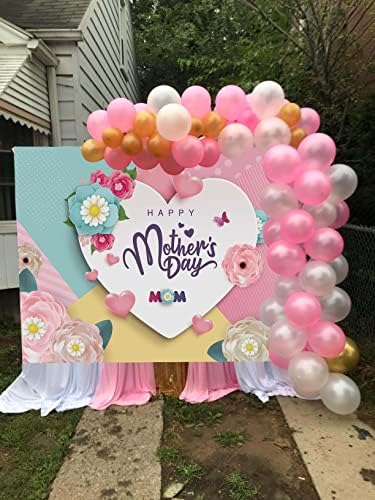 Sretan Majčin dan pozadina Ljubav Srce cvijeće Hvala mama fotografija pozadina 8x6FT majke Rođendanska zabava