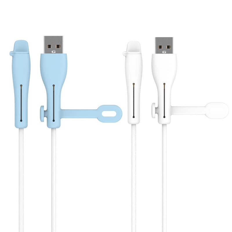 SIVFotid punjač kabel za kabel žica zaštitni štitnik za zaštitu silikonskih rukava za telefon iPhone iPod kabel za punjenje, za Atol-USB 2 kom