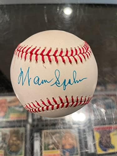 Warren Spahn Milwaukee Atlanta Boston Braves Hof Single potpisan bejzbol JSA - AUTOGREMENA BASEBALLS