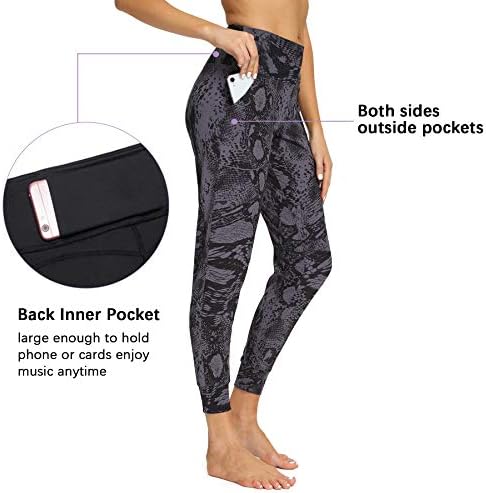 Jezično ženske visokog struka joggers dukseri sa džepovima meke hlače za jogu trčeći salon