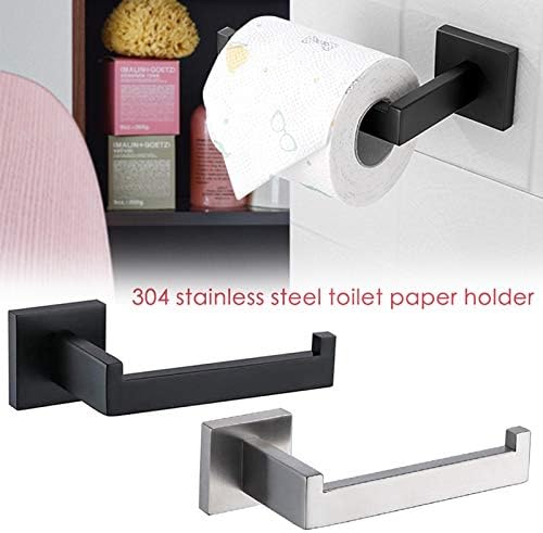 Zhengguifang izdržljiva kupaonica WC držač papira Crni od nehrđajućeg čelika zidni toaletni otvor za ručnik