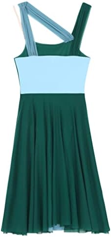 TSsoe ženska mreža asimetrična plesna odjeća Leotard suknja Lyricl Dance haljina u boji haljine