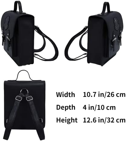 Duboby Wednesday ruksak, torba od umjetne kože za povratak u školu, minimalistički vodootporni ruksak velikog