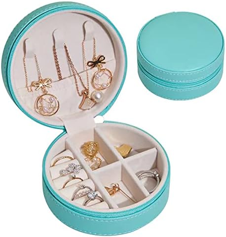 Viktorwan TravelOwelry Box Organizator, prijenosni PU kožni mali nakit futrola za minđuše, prstenje, ogrlice,