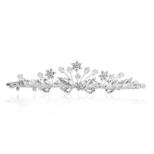 Samky ručno rađeni cvijet za mladenke vještački dijamant Kristalna Maturalna vjenčana kruna Tiara T945