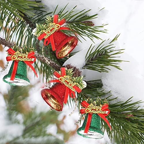 Wsklinfft 6pcs božićna zvona ukrasna svijetla boja Xmas Drvo viseći zvona za zabavu m