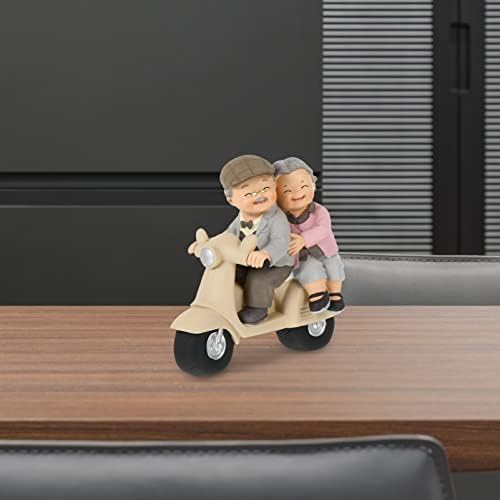 DiDiseaon Loveling Starije parne minijaturne figurice kip smola i bake i djedovi Roditelji za rođendan godišnjice
