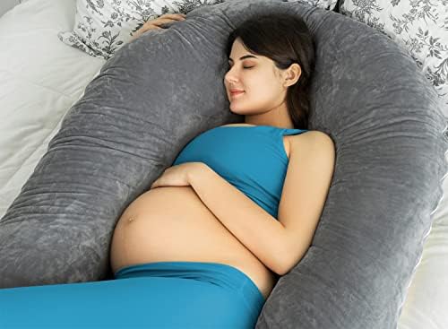 QUEEN ROSE trudnički jastuci za spavanje, jastuk za tijelo u obliku slova U za trudnoću, 65 inčni jastuk