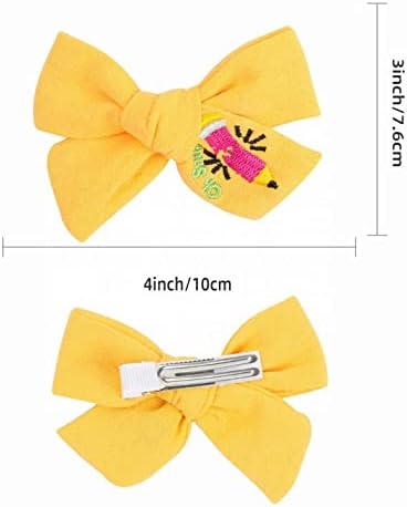 MllkCao 2pc Slatka leptira za kosu Ručno izvučene žute olovke Sklapacija Gift Gifts Clips za djecu za djecu