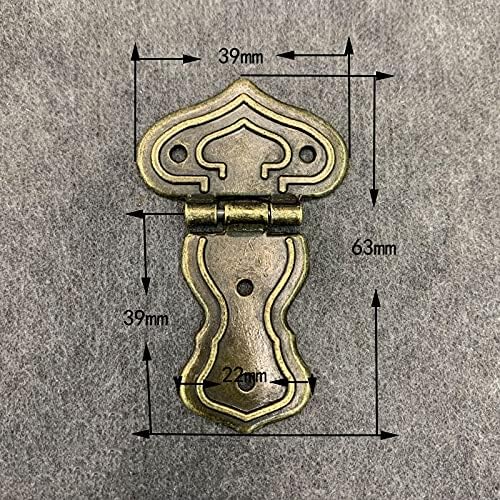 Ganfanren 10pcs šarke vrata Antikni brončani ormar za ladicu ormara Nakit Wood Box DIY ukrasite konektore