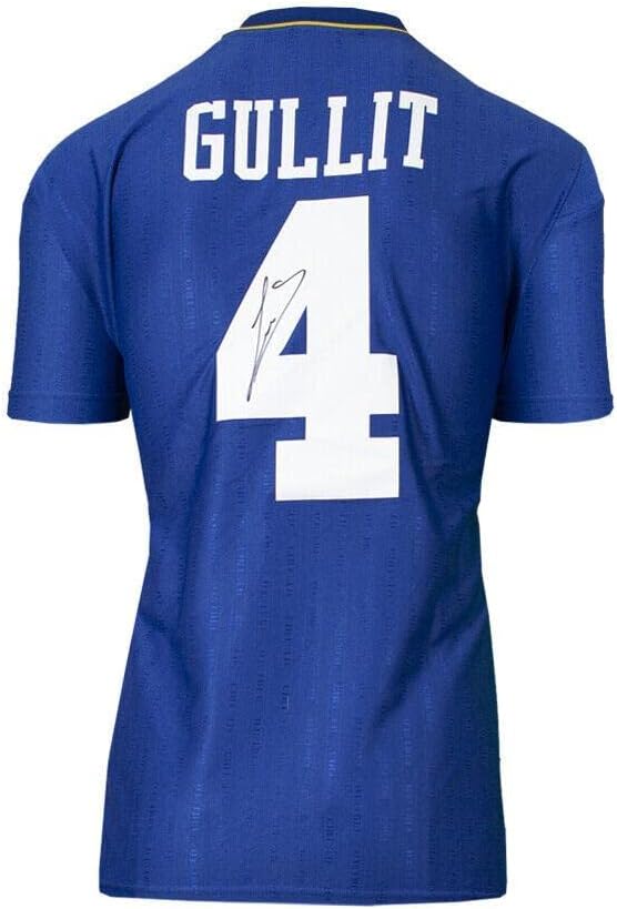 Ruud Gullit potpisao košulju Chelsea - 1997, broj 4 Autograph dres - nogometni dresovi