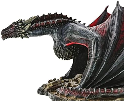 Odjel 56 Igra prijestolja Village Dodatna oprema Drogon Dragon Figurine, 4,92 inča, višebojna