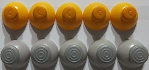 Poklopci džojstika GameCube 5 lijevo [siva] i 5 desno [žuto] Rezervni dijelovi