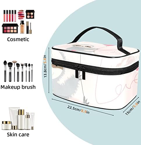 Tbouobt kozmetičke vrećice za žene, torba za šminku Toalet toaletni torba Organizator, Sloth životinjski crtani ružičasti