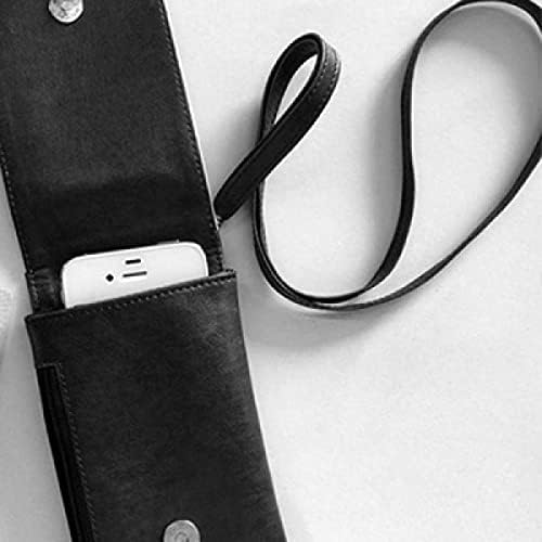 Citat prokleti par Art Deco poklon modni telefon novčanik torbica viseći mobilni torbica crni džep