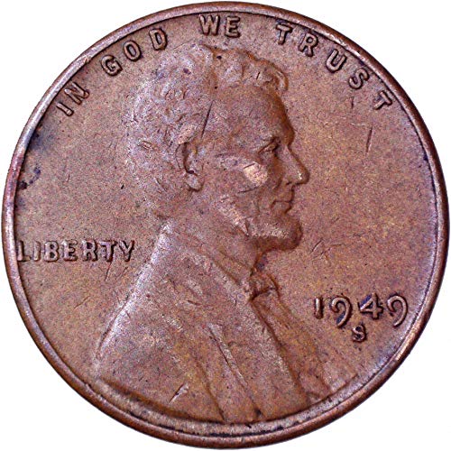 1949 s Lincoln pšenica Cent 1c vrlo dobro