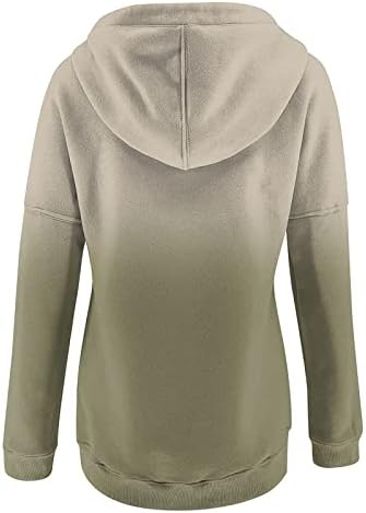 Ženske dukserice sa kapuljačom Trendy 2022 Tie Dye Casual dugi rukavi tuniki topovi labavog kroja pulover bluze sa džepovima