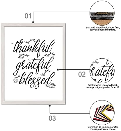 Inspirativni citati Rustikalni drveni znakovi sa vjerskim citatima blagoslovljen zahvalan zahvalan bijeli