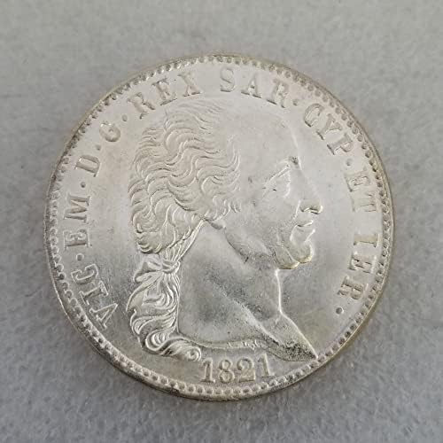 Qingfeng Starinski zanati Italijanski 1821 Mesing srebrni srebrni dolar Srebrni krug Kolekcija spoljne trgovine # 1837