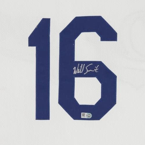 Hoće li Smith Los Angeles Dodgers autografirani bijeli Nike Autentični dres - autogramirani MLB dresovi