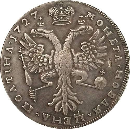 Challenge Coin 1727 Peter II Rusija Coins Coins za kućna soba Kolekcija kolekcije ureda kovanica