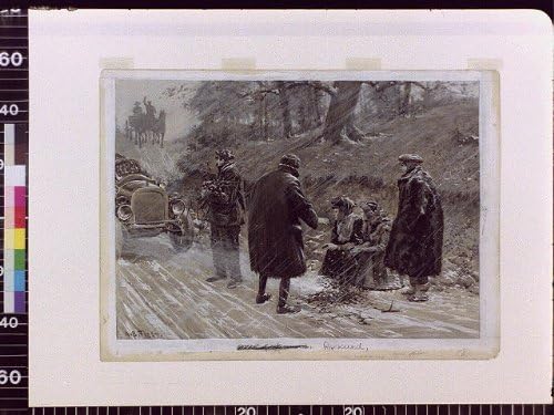 HistoricalFindings Fotografija: Spašeno, Arthur Burdett Frost,Ab Frost, 1906?, Slom Automobila, Spašavanje